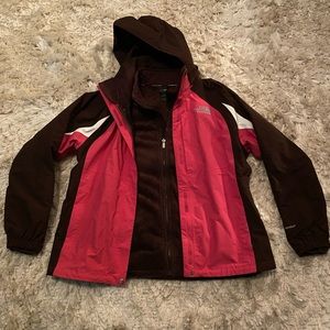 Women’s Authentic North Face Winter Coat w/Fleece Liner Size XL